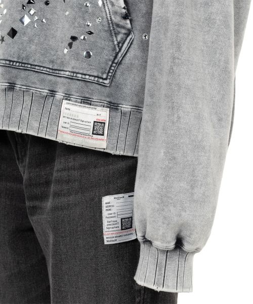 Embellished Bleached Hoodie