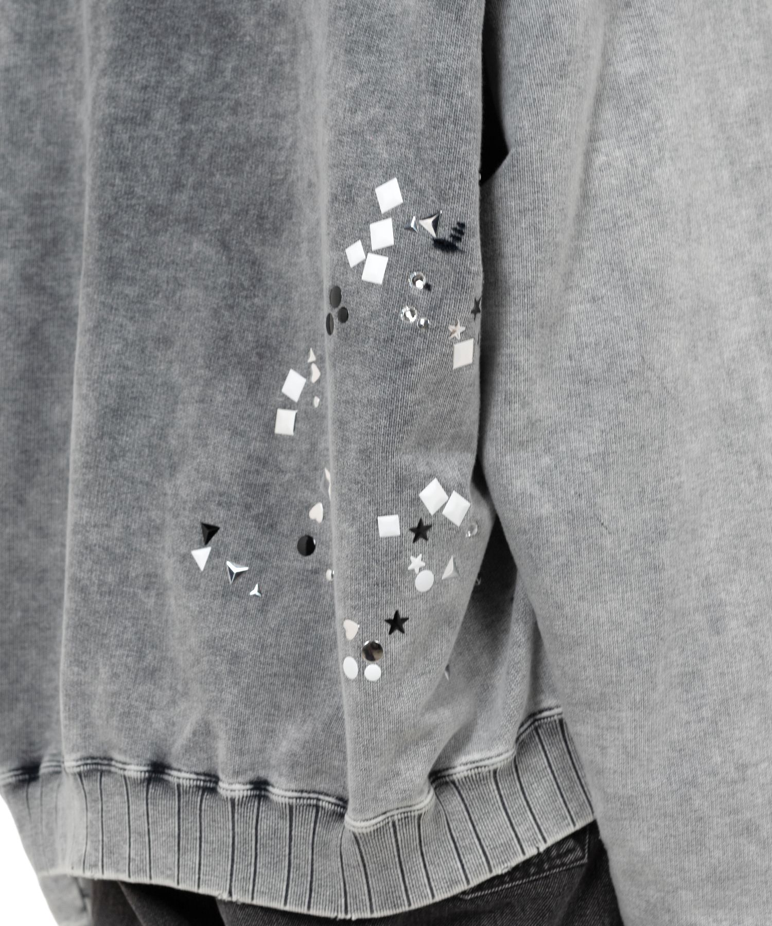 Embellished Bleached Hoodie