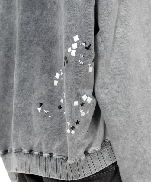 Embellished Bleached Hoodie