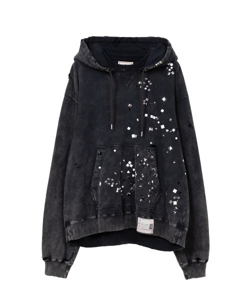 Embellished Bleached Hoodie