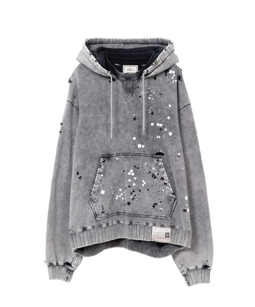 Embellished Bleached Hoodie