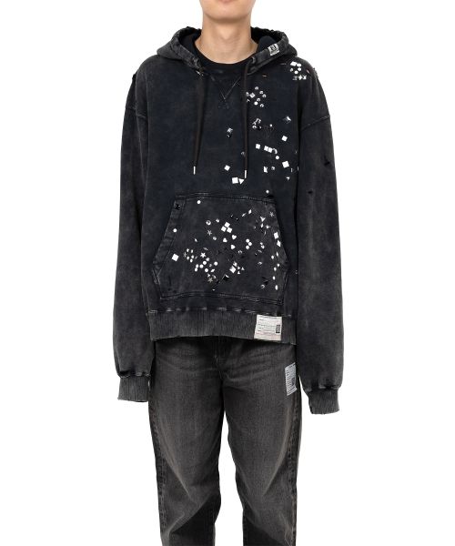 Embellished Bleached Hoodie