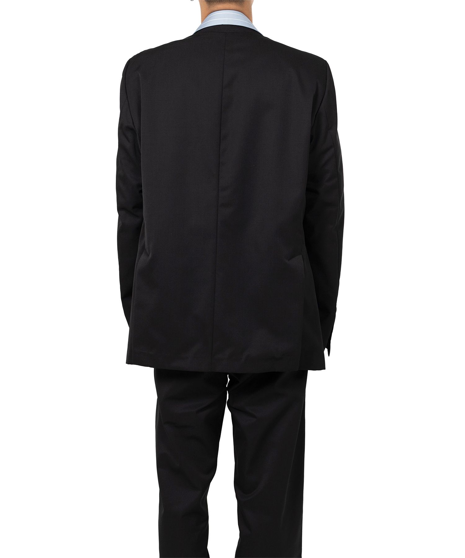 Mix Layered Wool Gabardine Jacket