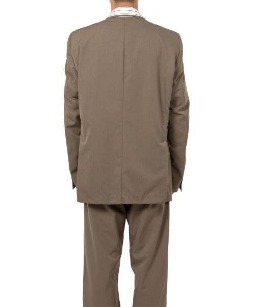 Mix Layered Wool Gabardine Jacket