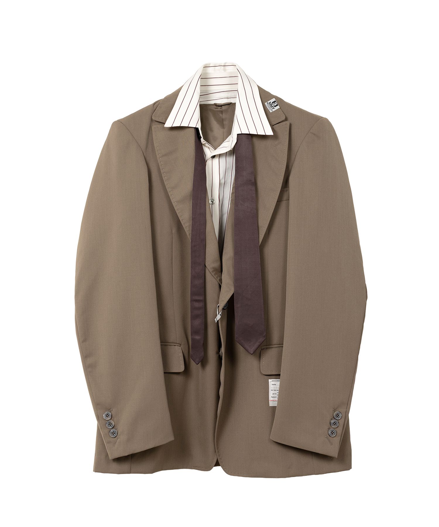 Maison Mihara Yasuhiro テーラードジャケット日本製　ウール MIHARA YASUHIRO/ミハラヤスヒロ】WOOL JACKET/ウールジャケット