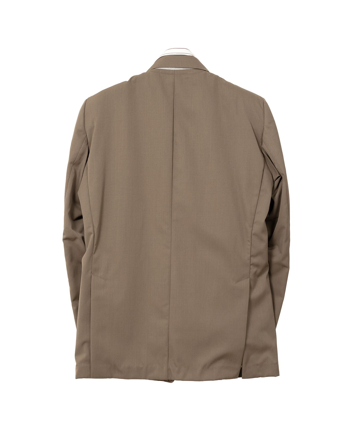 Mix Layered Wool Gabardine Jacket