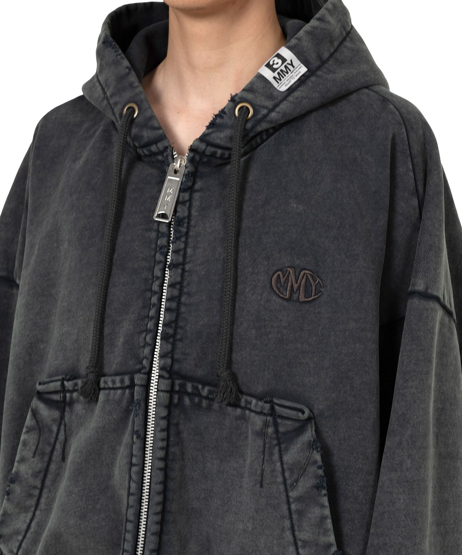 Amateur Sewn Like Zip-up Hoodie