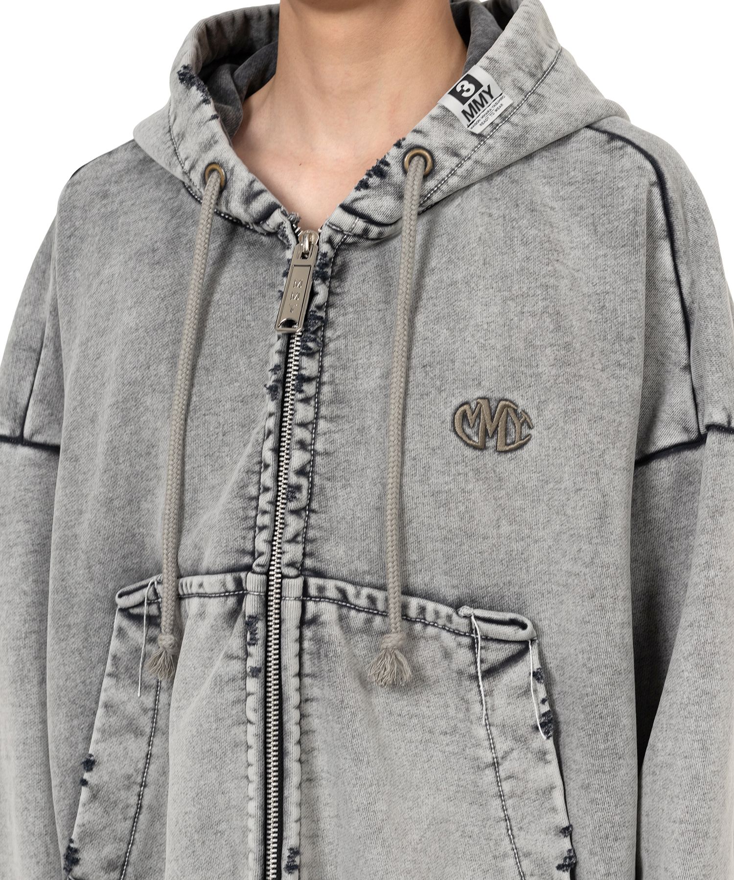 Amateur Sewn Like Zip-up Hoodie