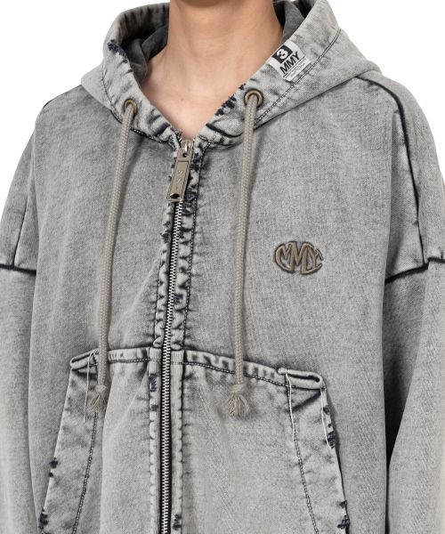 Amateur Sewn Like Zip-up Hoodie