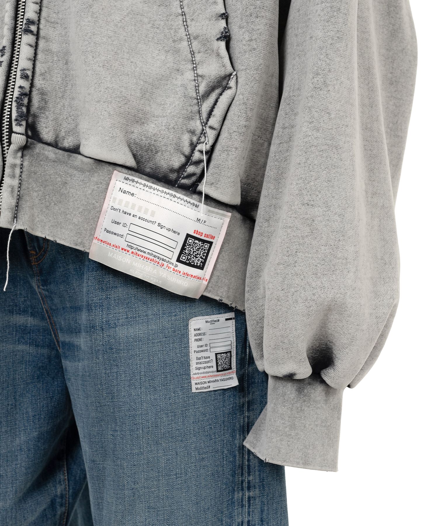 Amateur Sewn Like Zip-up Hoodie