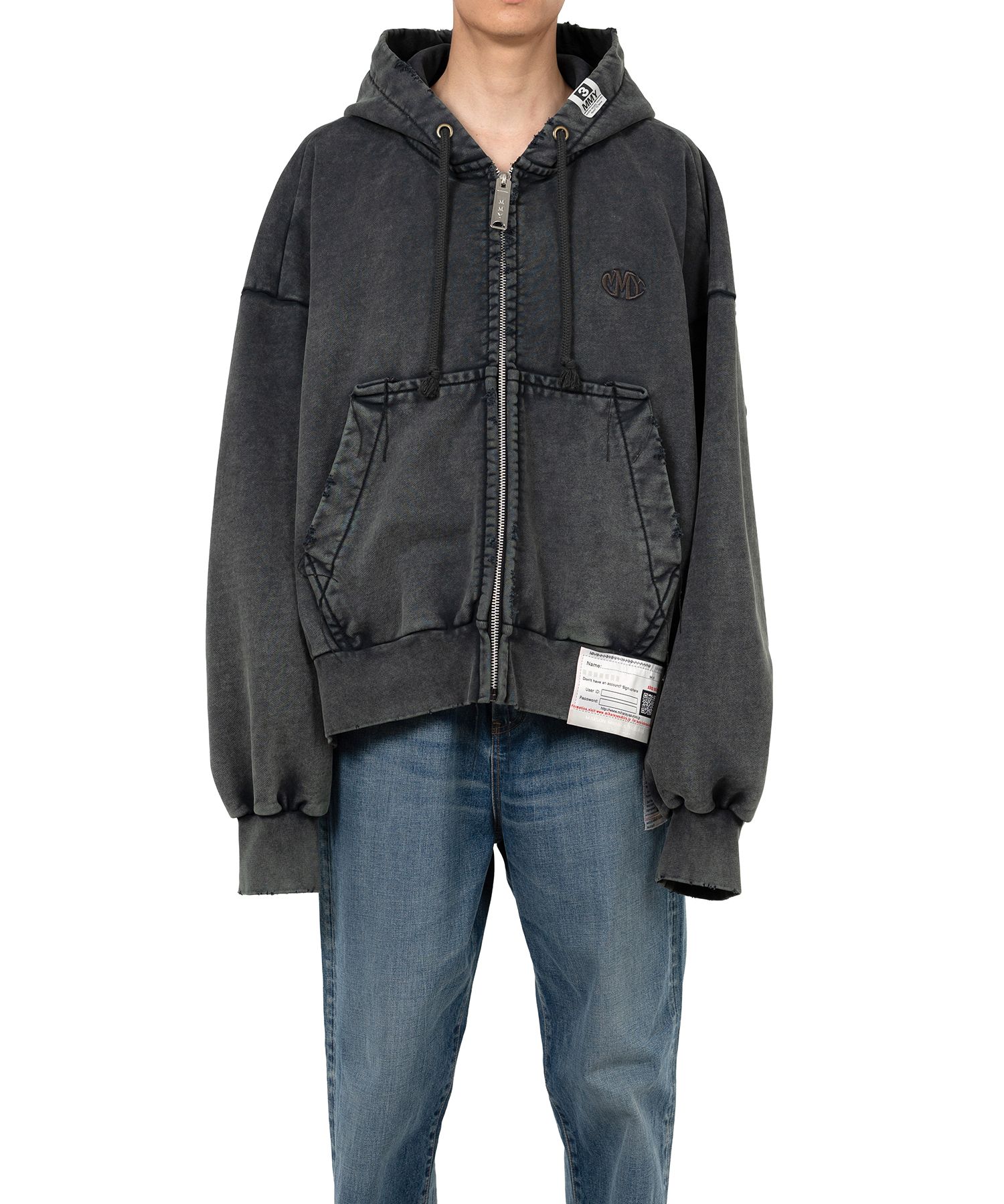 Amateur Sewn Like Zip-up Hoodie