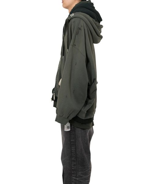 メゾンミハラヤスヒロ トリプルレイヤード フーディTriple Layered Maison MIHARA YASUHIRO ONLINE STORE（ミハラヤスヒロ