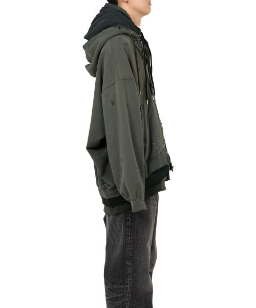 Triple Layered Zip-up Hoodie
