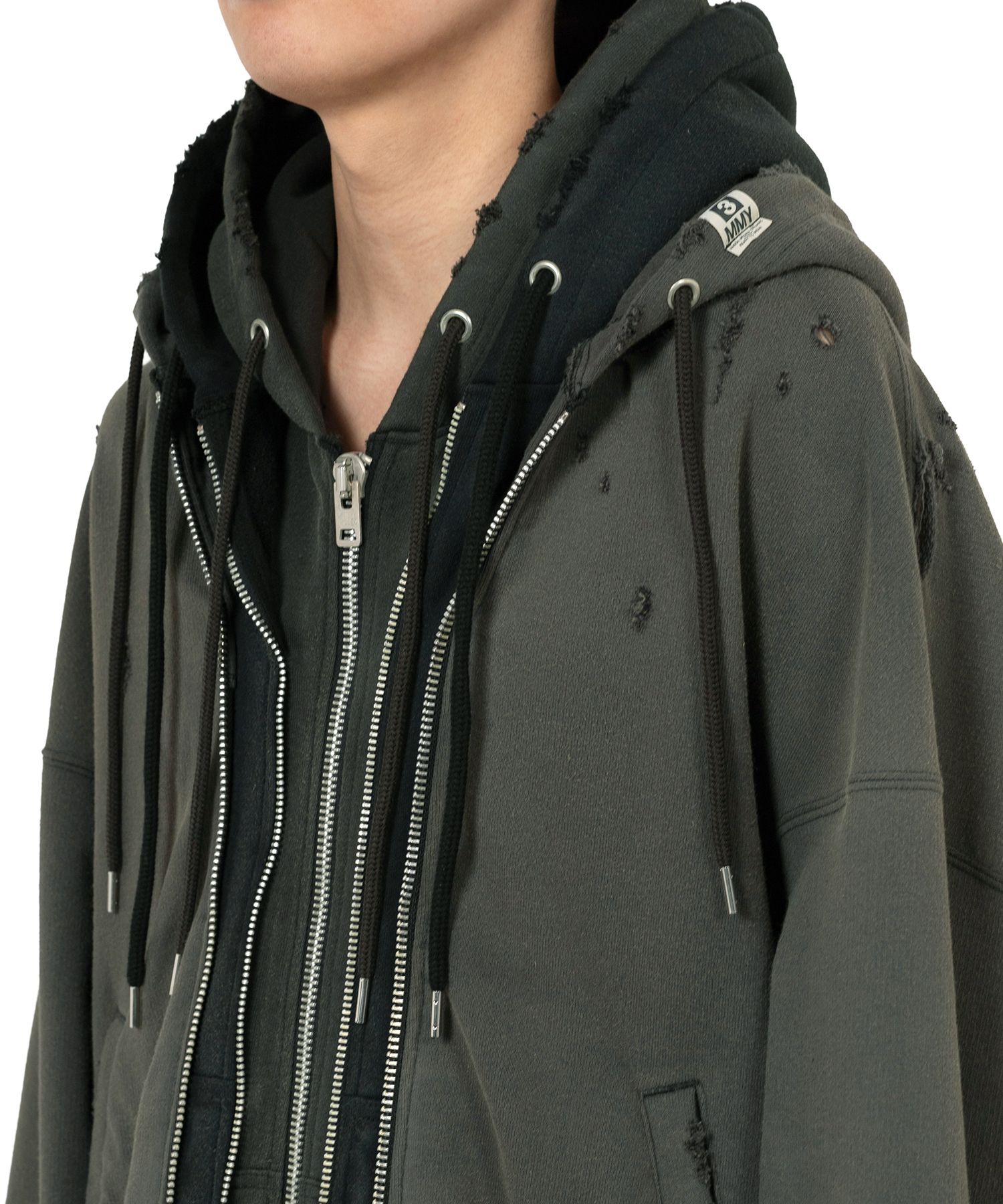 Triple Layered Zip-up Hoodie