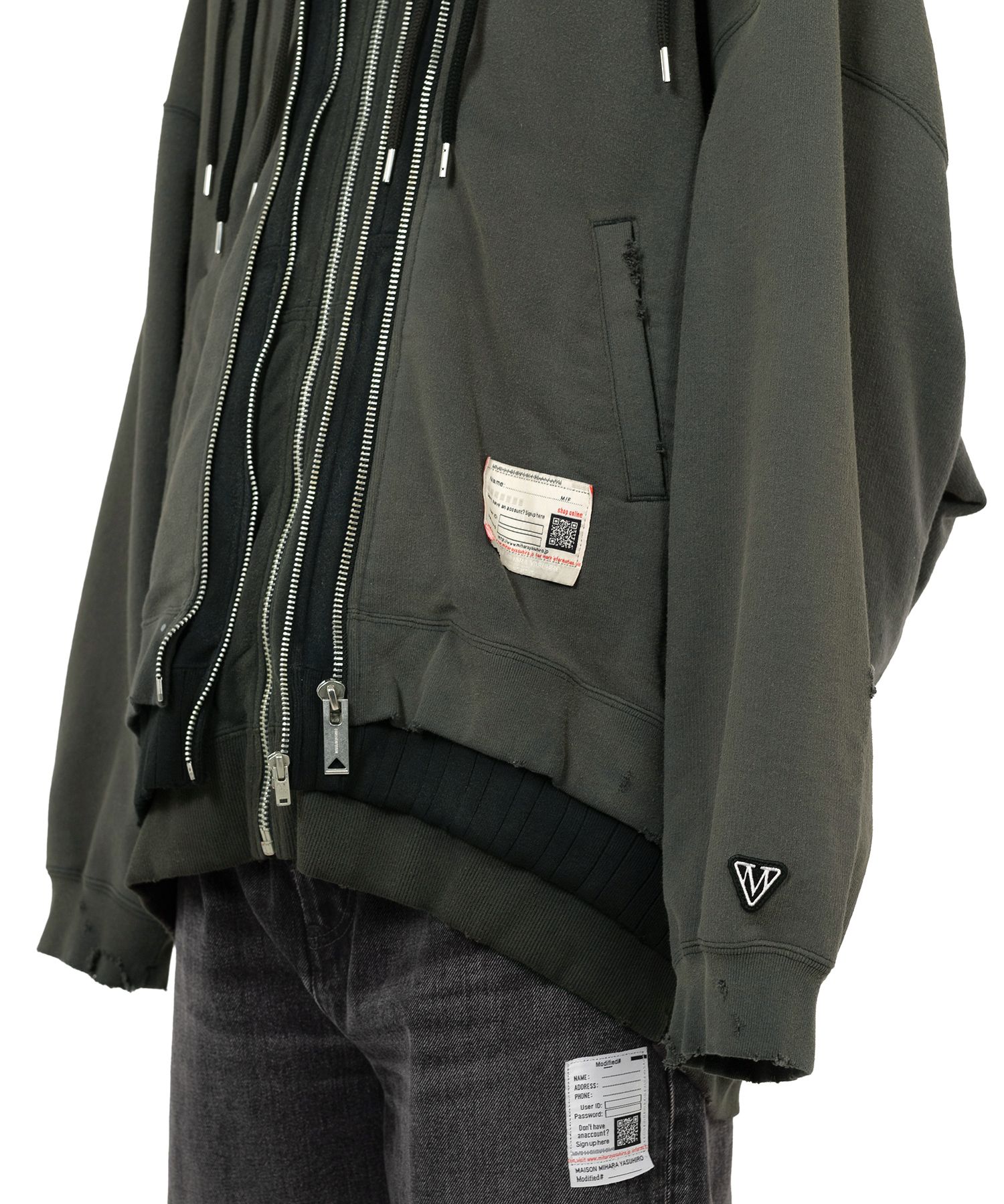 Triple Layered Zip-up Hoodie