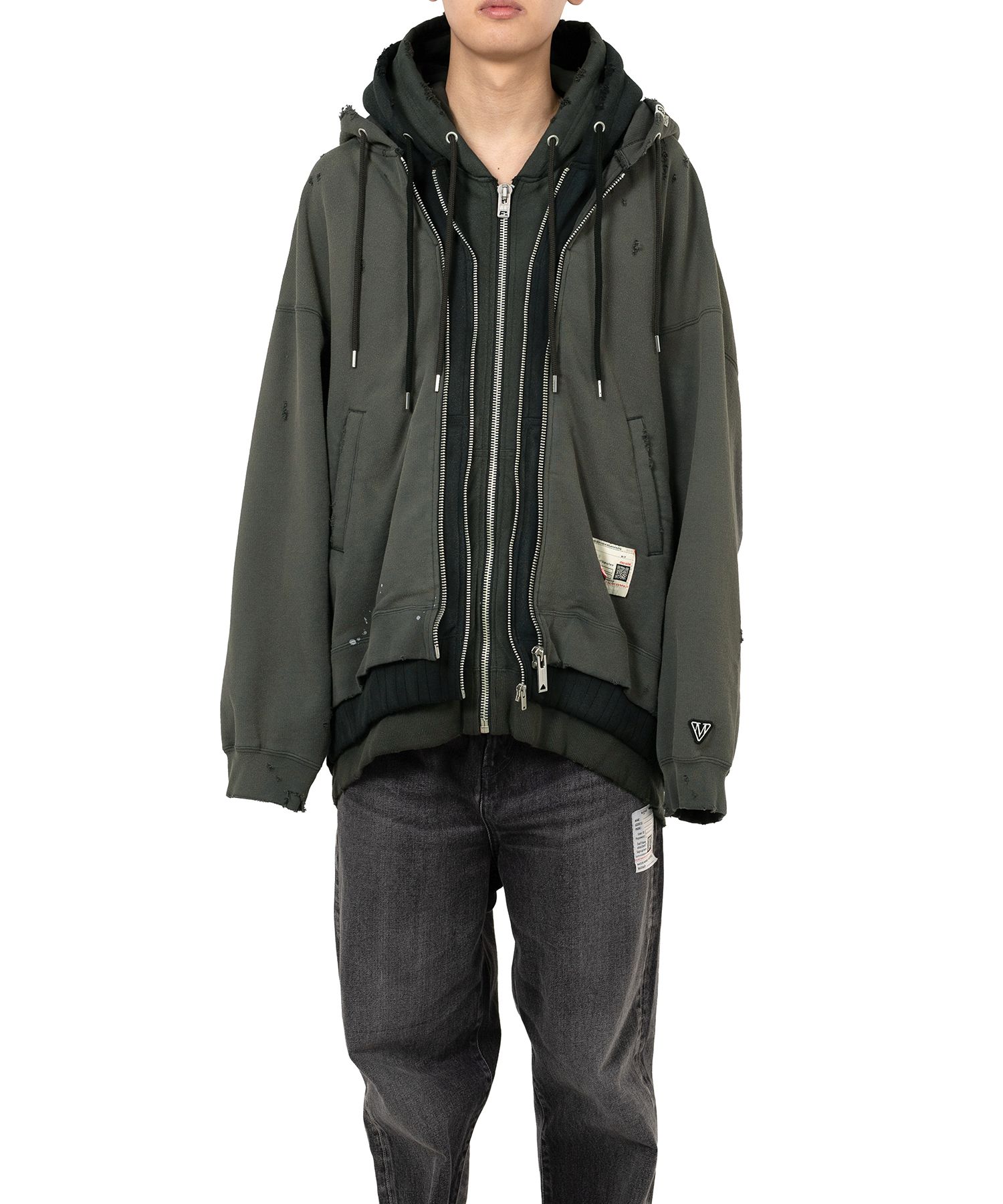 Triple Layered Zip-up Hoodie