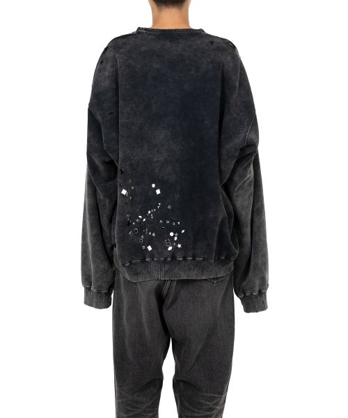 Embellished Bleached Sweatshirt