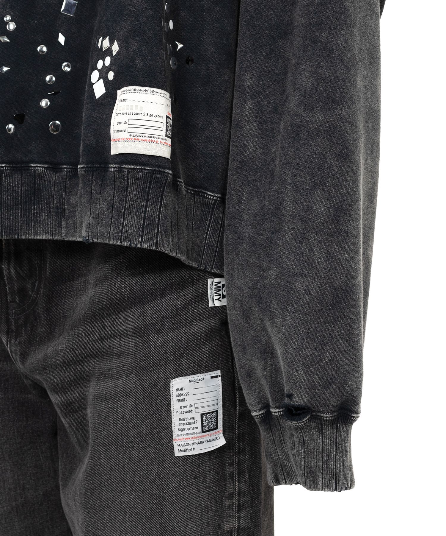 Embellished Bleached Sweatshirt