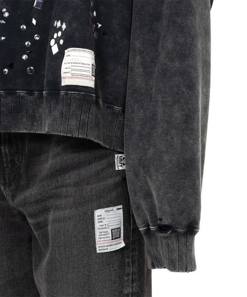 Embellished Bleached Sweatshirt