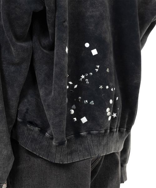 Embellished Bleached Sweatshirt