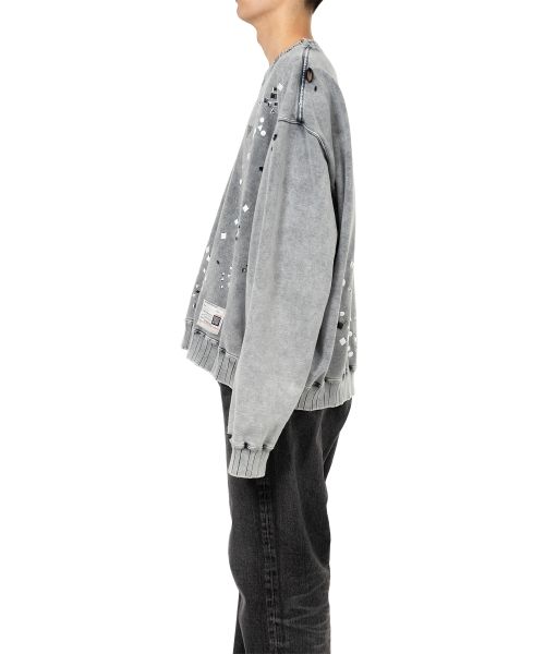 Embellished Bleached Sweatshirt