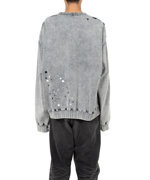 Embellished Bleached Sweatshirt