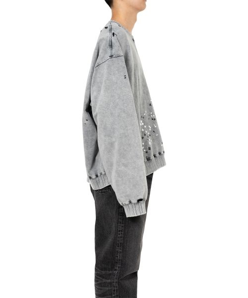 Embellished Bleached Sweatshirt