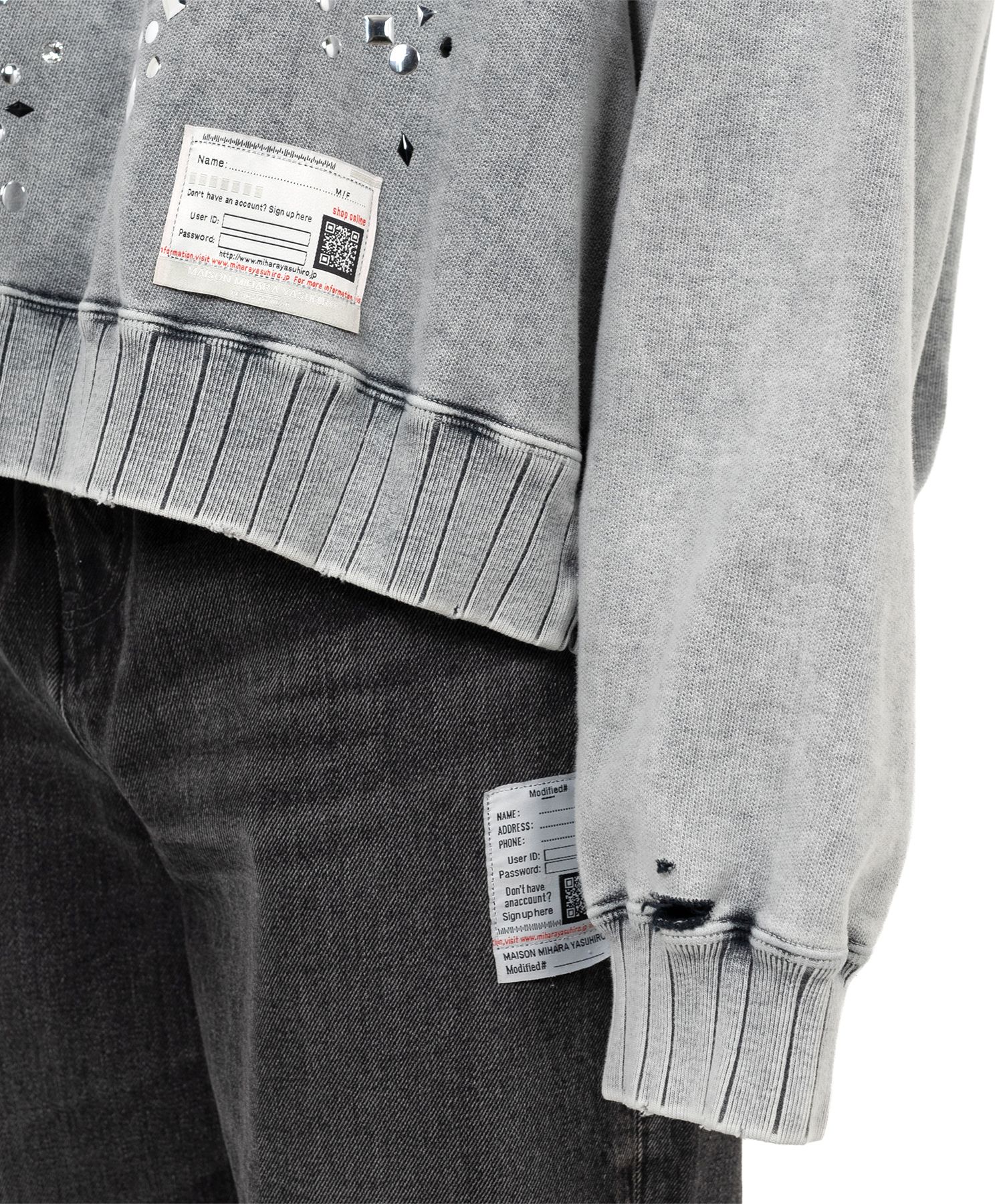 Embellished Bleached Sweatshirt