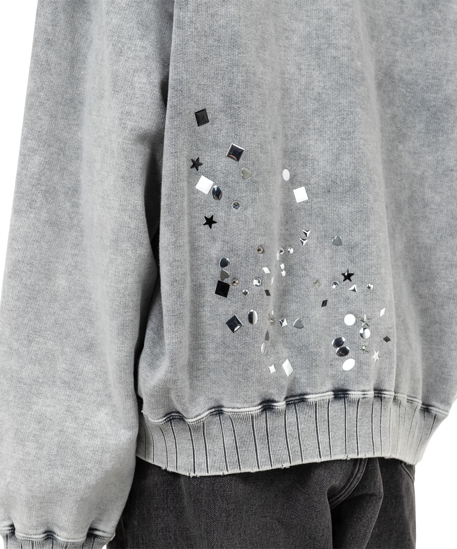 Embellished Bleached Sweatshirt