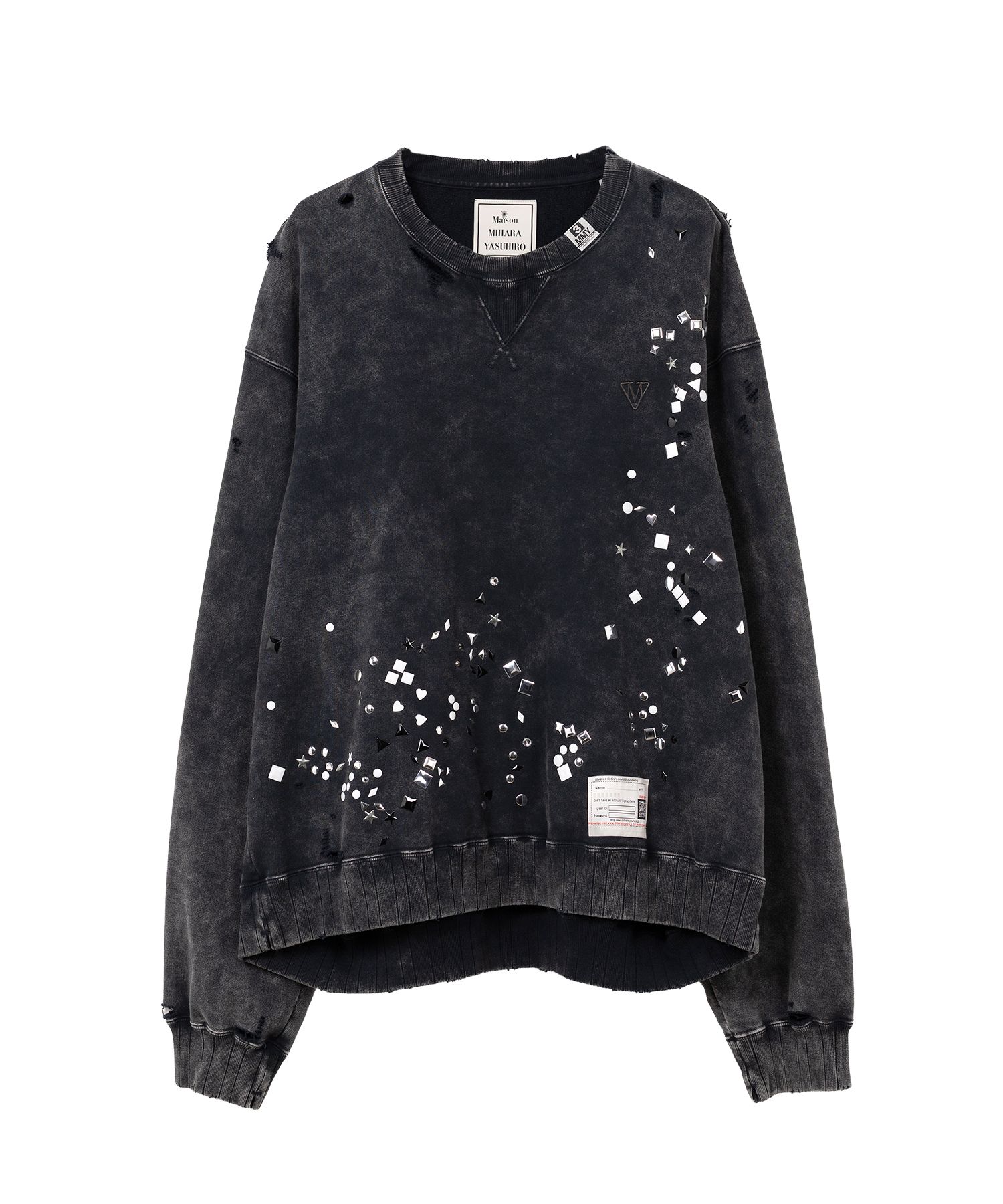 Embellished Bleached Sweatshirt