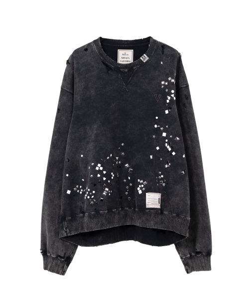 Embellished Bleached Sweatshirt