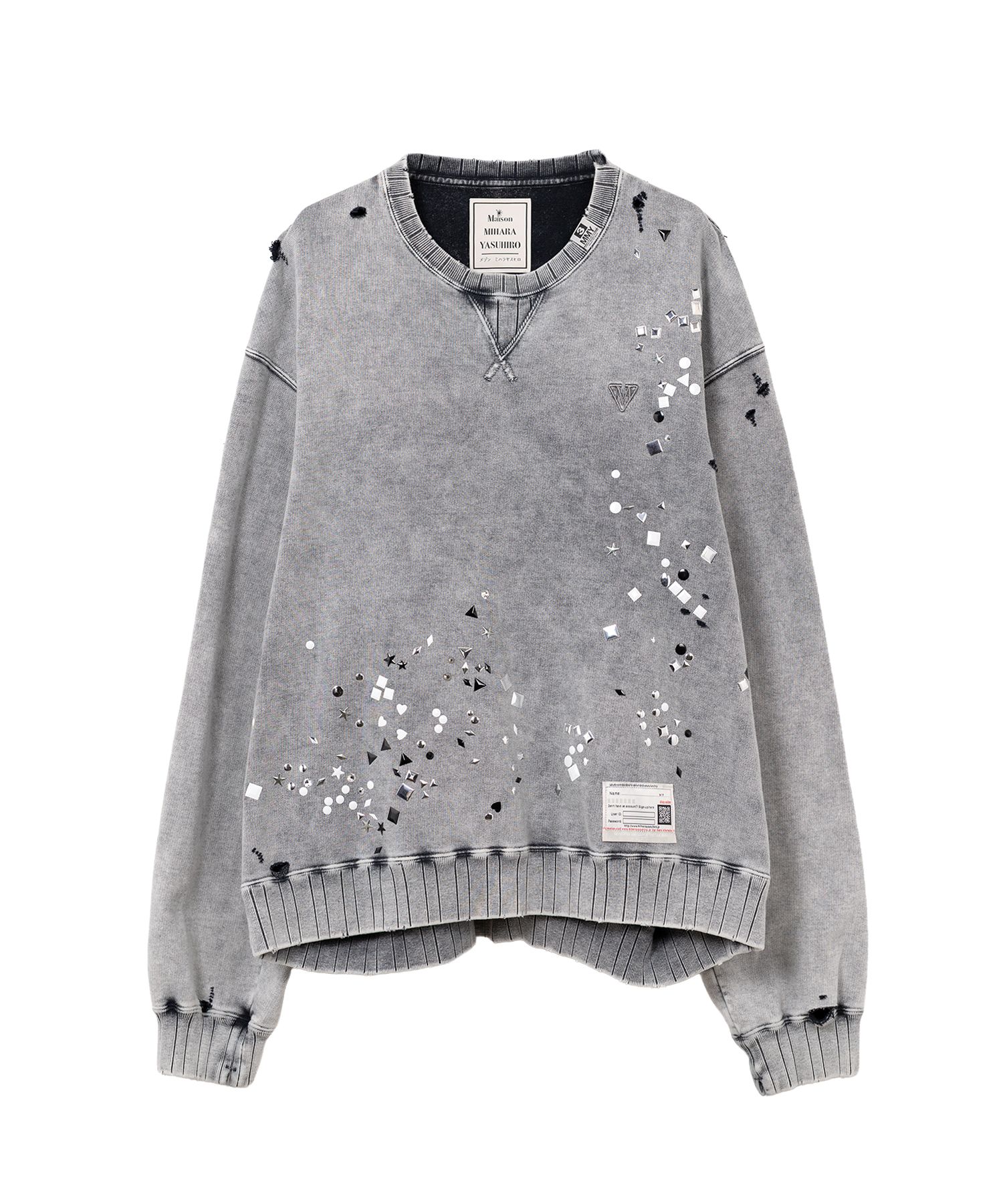 Embellished Bleached Sweatshirt