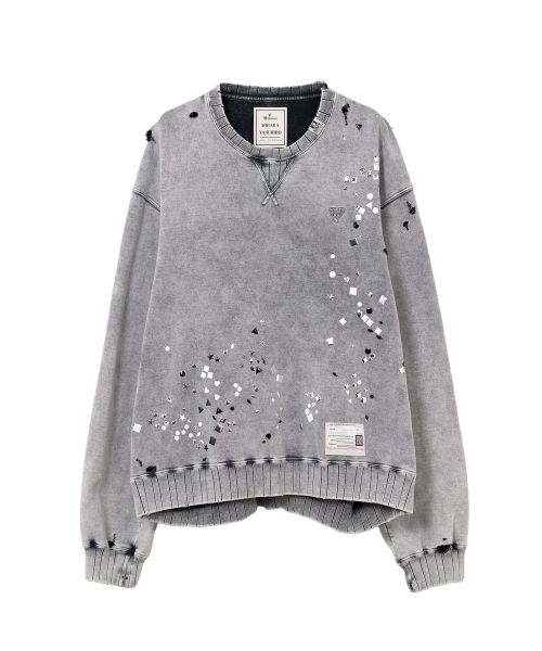 Embellished Bleached Sweatshirt