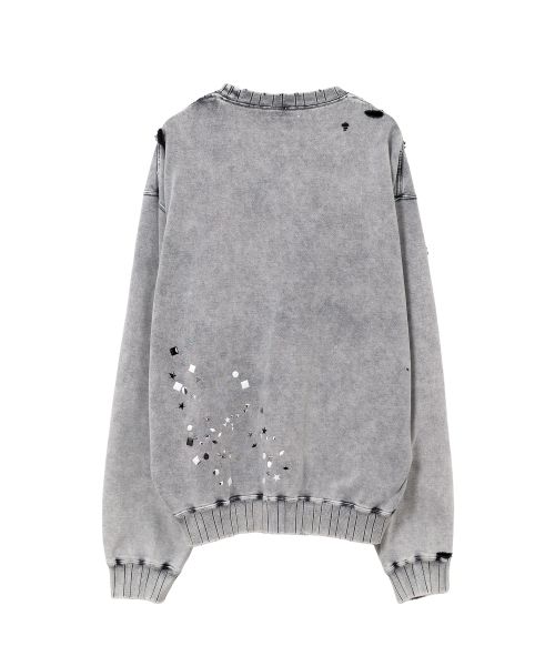 Embellished Bleached Sweatshirt
