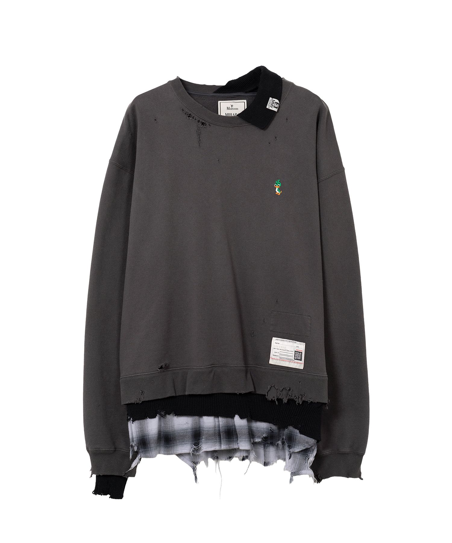 メゾンミハラヤスヒロ トリプルレイヤードスウェット Maison MIHARA YASUHIRO ONLINE STORE（ミハラヤスヒロ