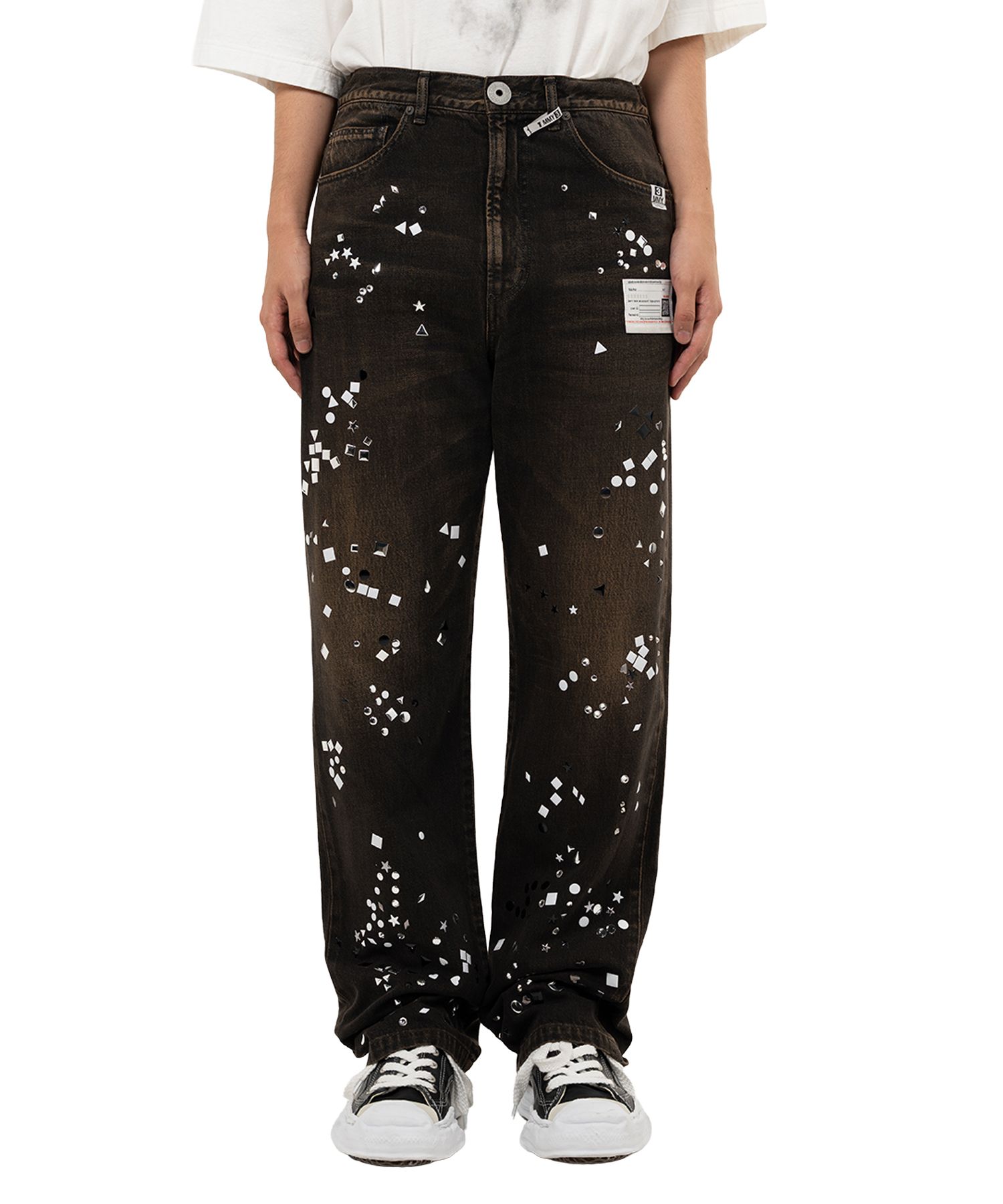 Embellished Denim Pants