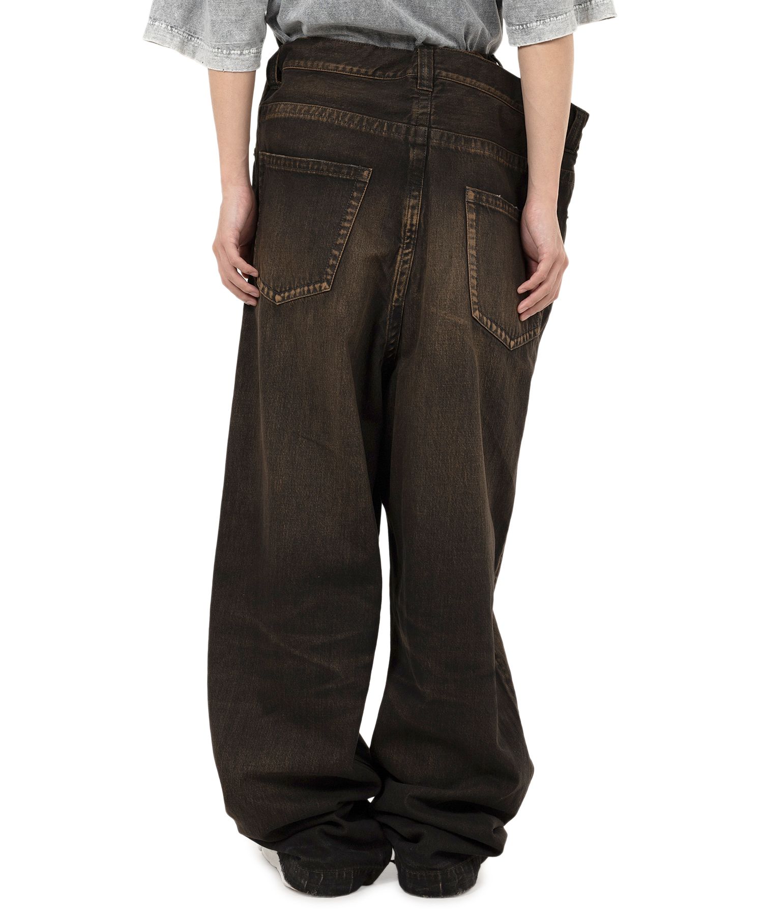 Huge Layered Denim Pants