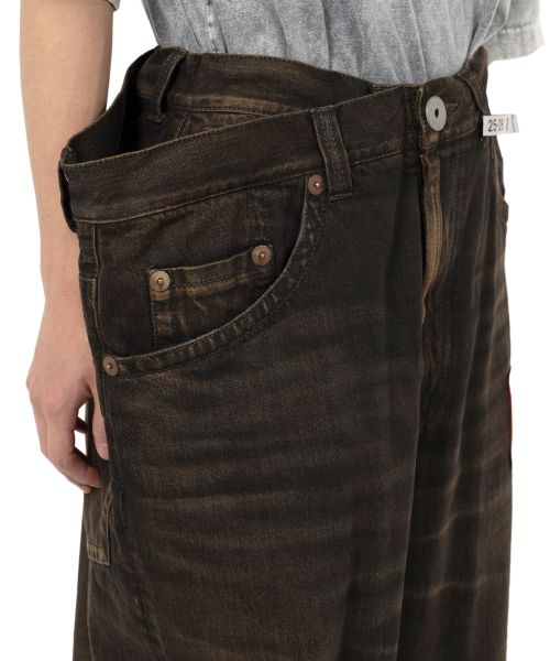 Huge Layered Denim Pants