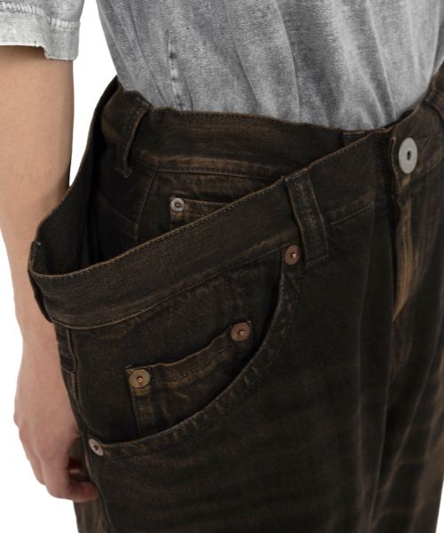 Huge Layered Denim Pants