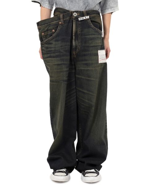 Huge Layered Denim Pants