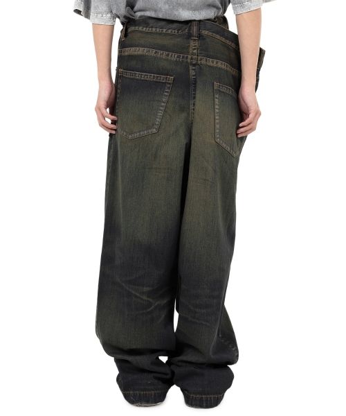 Huge Layered Denim Pants