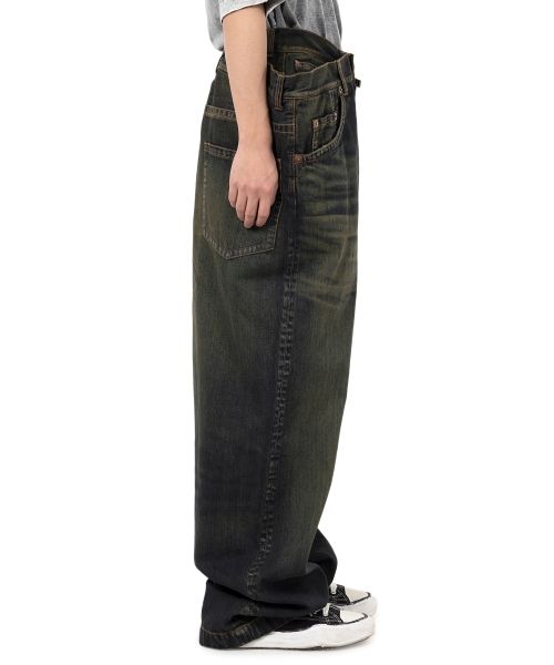 Huge Layered Denim Pants