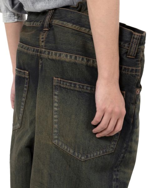 Huge Layered Denim Pants