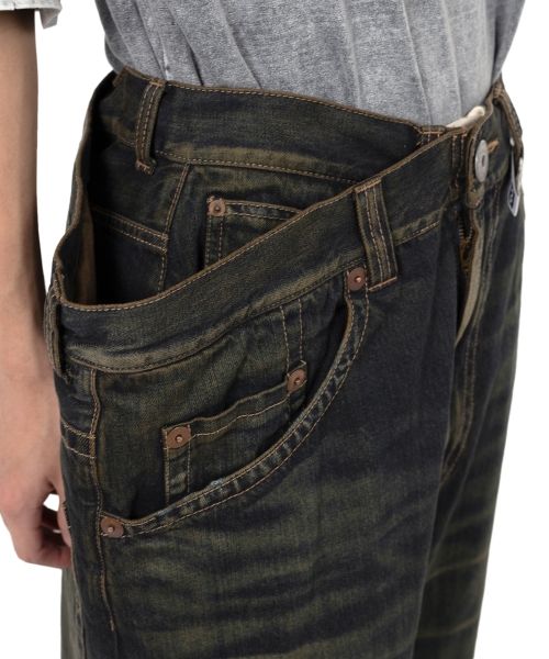 Huge Layered Denim Pants