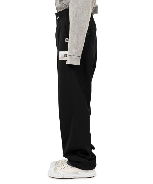 Mix Layered Wool Gabardine Pants