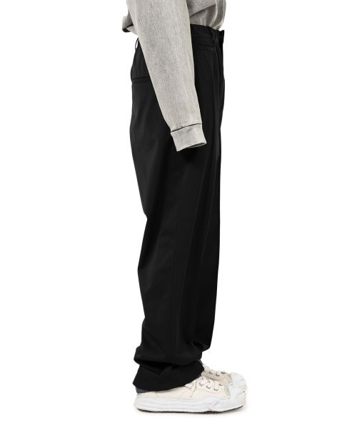 Mix Layered Wool Gabardine Pants