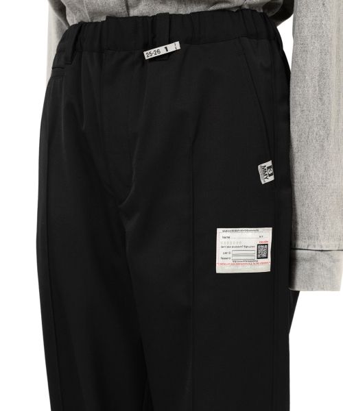 Mix Layered Wool Gabardine Pants