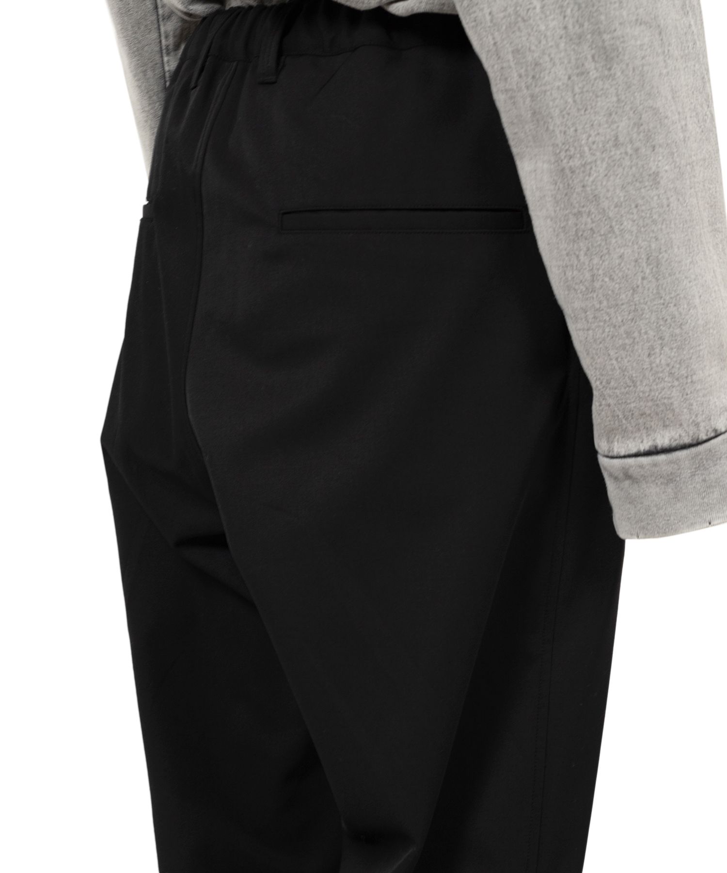 Mix Layered Wool Gabardine Pants