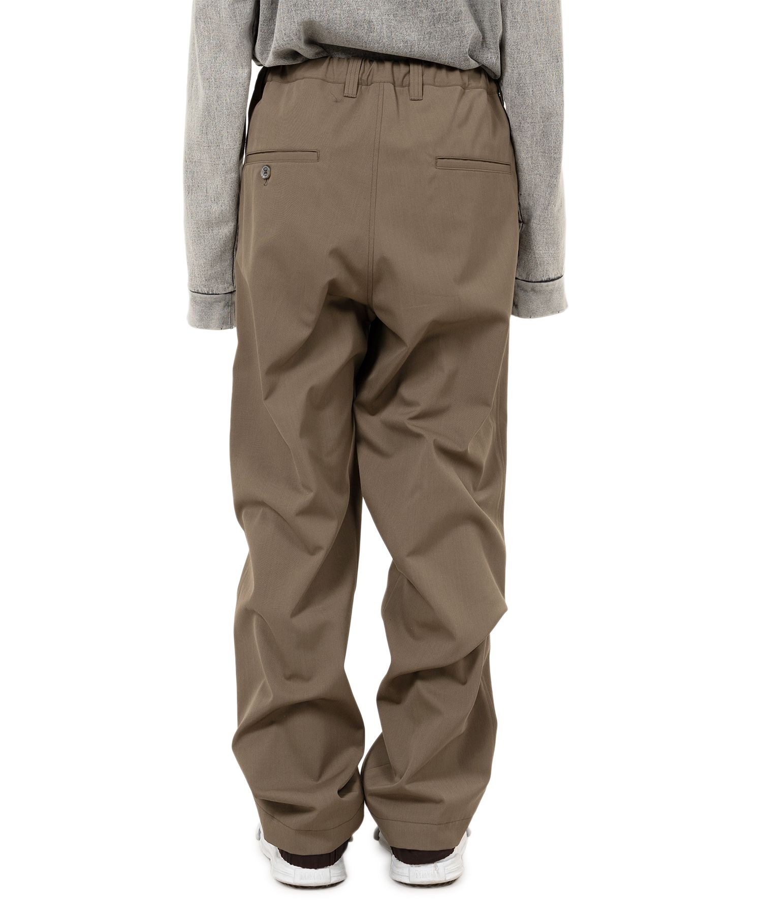 Mix Layered Wool Gabardine Pants