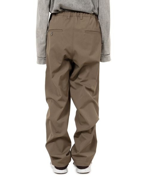 Mix Layered Wool Gabardine Pants